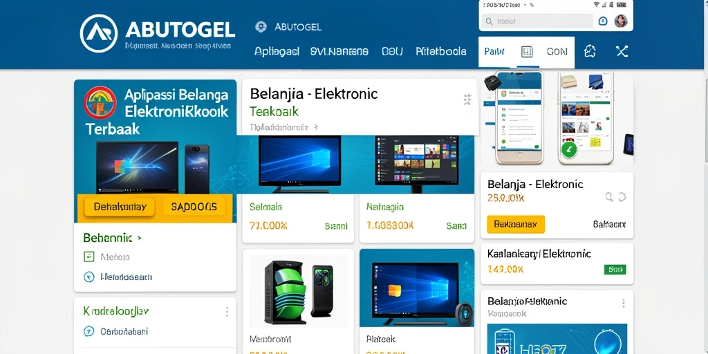 Tampilan antarmuka ABUTOGEL yang mudah digunakan untuk belanja elektronik.
