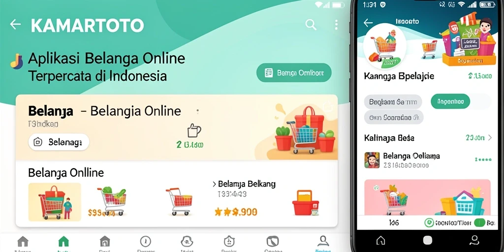 Tampilan antarmuka KAMARTOTO yang memudahkan belanja online.
