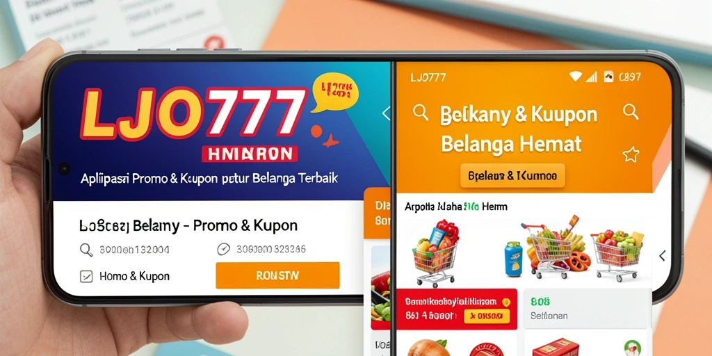 Antarmuka LJO777 menampilkan beragam promo dan kupon menarik.