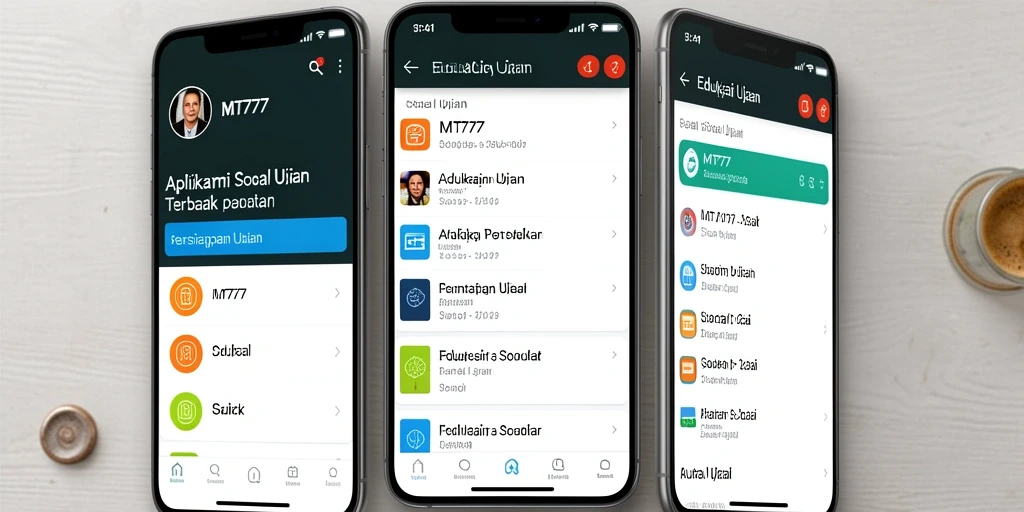 Tampilan antarmuka MT777 untuk Soal Ujian yang menarik dan fungsional.