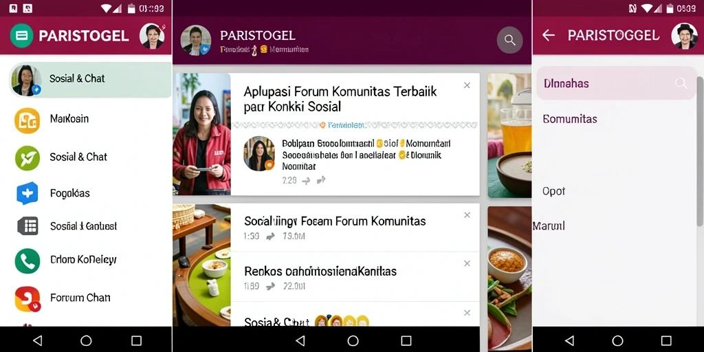 Antarmuka aplikasi PARISTOGEL yang interaktif dan menarik.