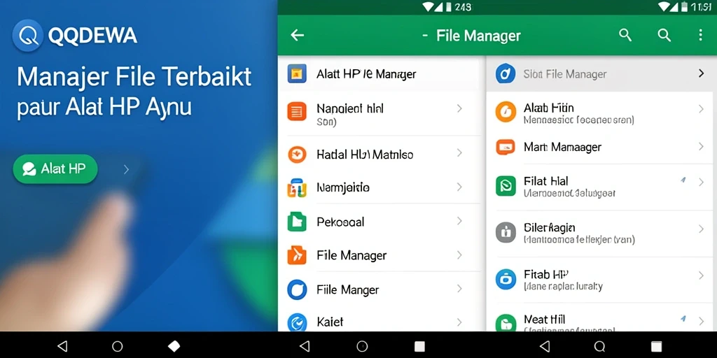 Antarmuka pengguna QQDEWA yang bersih dan efisien dalam mengelola file.
