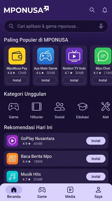 mponusa - Indeks Aplikasi Populer & Kanal Uji Terpercaya